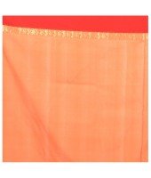 dB DESH BIDESH Women`s Bengal Kanchipuram Art Silk Saree Handmade Whole Body Garad Design With Running Blouse Fanta