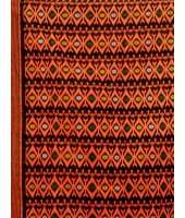  Hirokduti Resham Dhakai jamdani Bengal Pure Cotton Handloom Saree Whole Body Design without Blouse Piece (Black Orange)