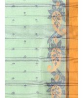  Handloom Cotton Saree Padmakshi Woven Designer Without Blouse Piece (Light Green)