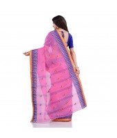 dB DESH BIDESH Women`s Traditional Pure Cotton Handloom Saree Woven Tilak Designer Without Blouse Piece