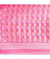 Resham Dhakai Jamdani Bengal Pure Cotton Handloom Saree Diamond Queen Design (Pink)