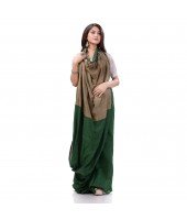 Cotton Handloom RupSagar Design Saree Without Blouse Piece (Green)