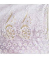  Dhakai Jamdani Pure Cotton Handloom Saree Lojjaboti Design without Blouse Piece (White)