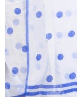 Women`s Traditional Hand Woven Malmal Bengal Handloom Pure Cotton Saree Without Blouse Piece (Blue White)