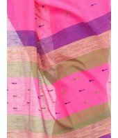 Pure Cotton 100% Traditional Bengali Handloom Tant Saree Very Soft Cotton Materials"Clical Desigined" With Blouse Picas