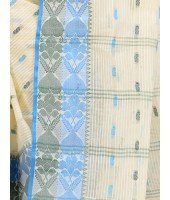 Women Pure Bengal Tant Traditional Handloom Bengali Cotton Saree Noyonchuri Design Without Blouse Piece