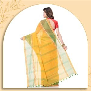 dB-DESH-BIDESH-Womens-Khadi-Cotton-Saree-With-Blouse-Piece-DB060121JH-_Yellow-Gr